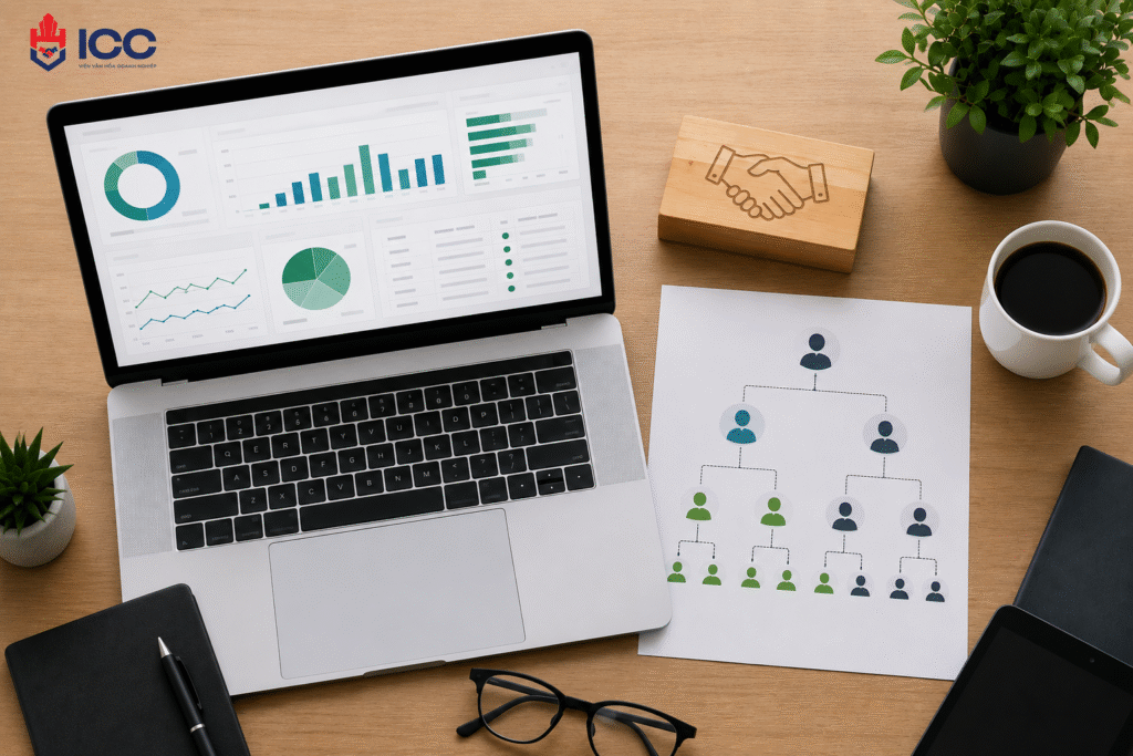 Bảng điều khiển KPI và hệ thống phân quyền minh bạch trong doanh nghiệp

