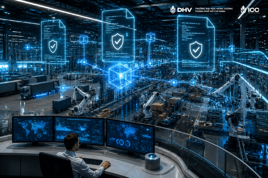 blockchain smart contract trong logistics