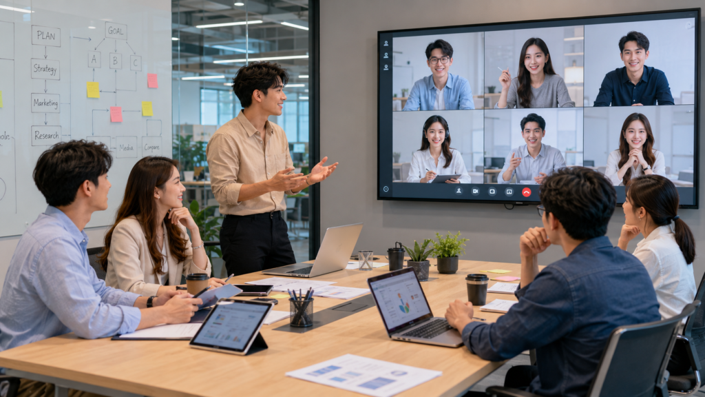 Nhân viên Gen Z tham gia mô hình làm việc hybrid kết hợp giữa làm việc tại văn phòng và làm việc từ xa.